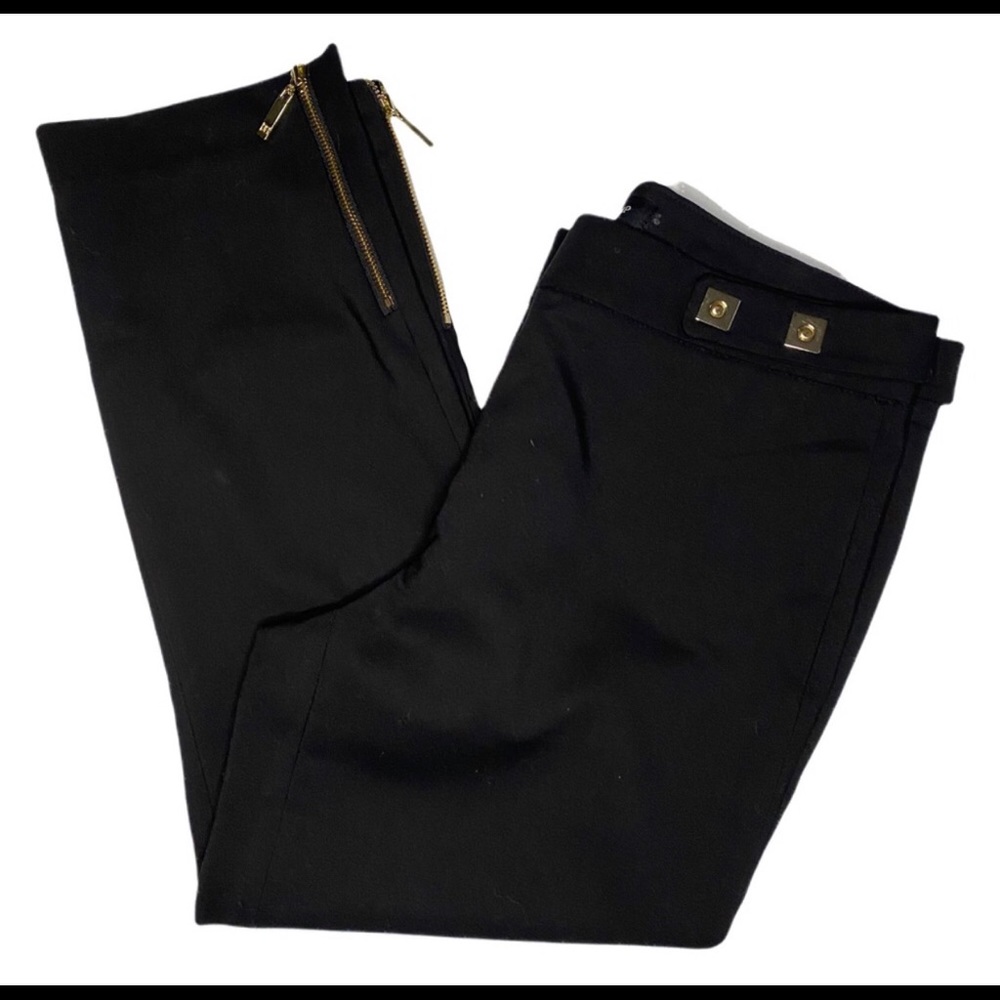 Ivanka Trump Petite Black SZ4 Ankle Zip Pants